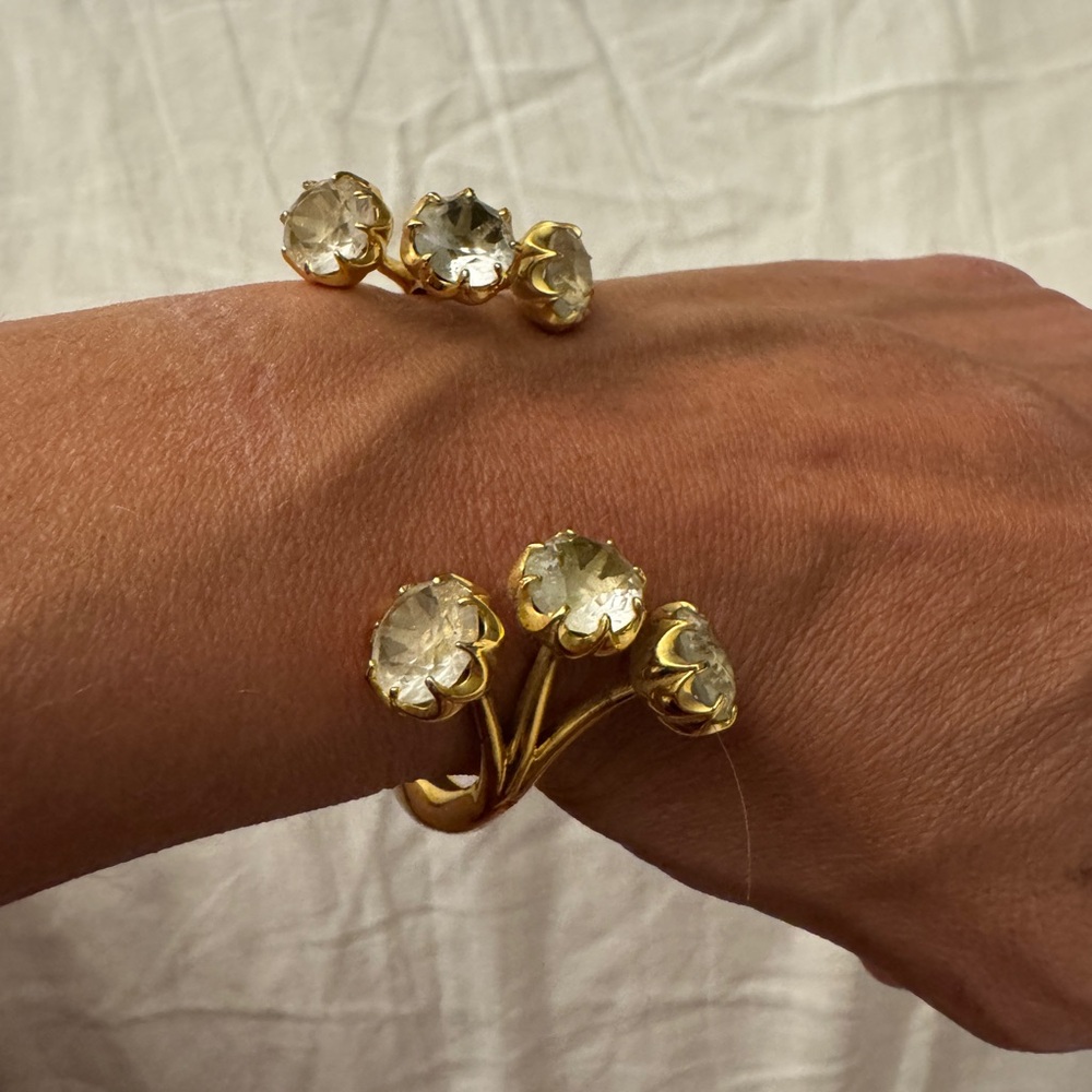 Gold and Silver Women's Jewelry Cuff Bracelet